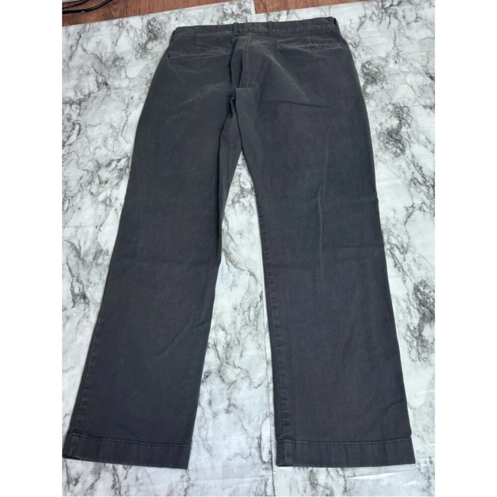 J. Crew Flex 30 x 30 Men's Straight Chinos Pants Charcoal Grey Gray office wear